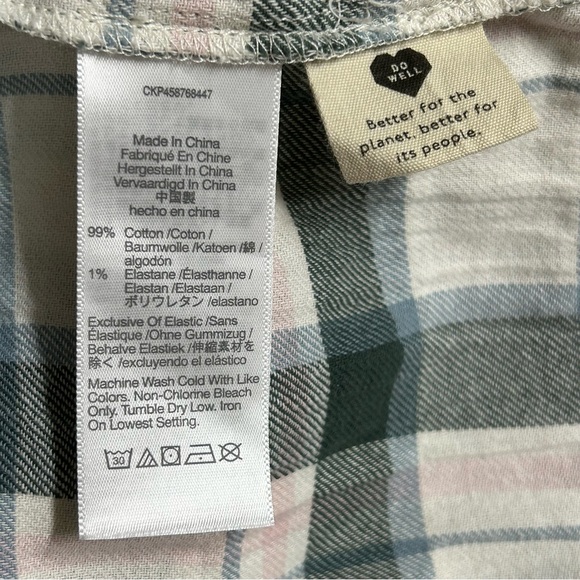 Madewell Lucie Elbow-Sleeve Smocked Mini Dress in Lebaum Plaid Size M - Picture 11 of 16